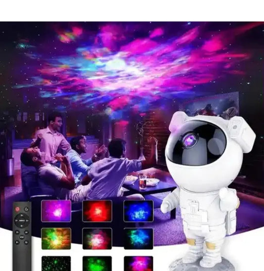 Astronaut Galaxy Projector with Remote Control-360° Adjustable Timer Kids A...