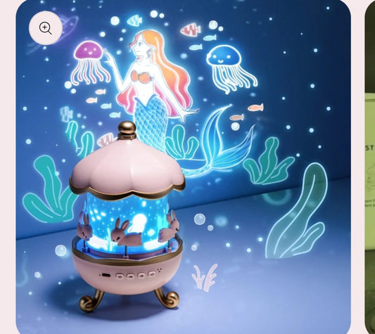 TAPUJI Rabbit Night Light Projector – Cute Bunny Sky Star Projector Lamp for Kids, Nursery, Baby Room, USB Rechargeable, Soothing Sleep Light